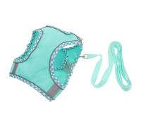 Harnais pour Chien Réglable Laisse, Modèle XXS, Polyester | Tour de Poitrail 30-35cm, Tour de Cou Jusqu’à 30cm, Longueur Environ 150cm, pour Marche Quotidienne