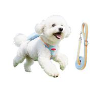 Harnais pour chien sans traction - Gilet réglable en polyester, comprend un sac de rangement avec fermeture éclair, confortable et parfait petit avec jeu de cordes de traction | Chiots de taille