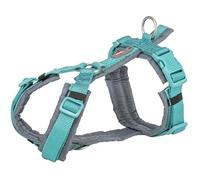 Harnais Pour Chien - Trixie - Premium Trekking - Aqua/Graphite - 36-44 Cm - Confort Optimal