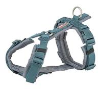 Harnais Pour Chien - Trixie - Premium Trekking - Bleu Pétrole/Gris Graphite - 44-53 Cm - Confort Optimal
