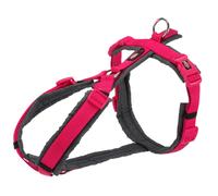 Trixie Harnais pour chien Trekking Premium Taille S/M tour de ventre 44-53 cm 20 mm rose et gris