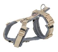 Harnais Pour Chien - Trixie - Premium Trekking - Sable Taupe/Gris Graphite - 44-53 Cm - Confort Optimal