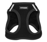 Harnais pour chien Voyager Step-In Air by Best Pet Supplies - Harnais en maille respirante pour chiens de petite et moyenne taille, Noir, size S - Poitrine 37-40 cm
