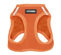 Harnais pour chien Voyager Step-In Air by Best Pet Supplies - Harnais en maille respirante pour chiens de petite et moyenne taille, Orange, size XL - Poitrine 52-58 cm