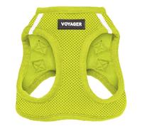 Harnais pour chien Voyager Step-In Air by Best Pet Supplies - Harnais en maille respirante pour chiens de petite et moyenne taille, Vert Lime, size S - Poitrine 37-40 cm