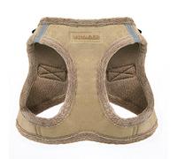 Harnais pour chien Voyager Step-In Plush by Best Pet Supplies - Harnais pour petits et moyens chiens, Tissu molletonné, Lait Café, size S - Poitrine 37-40 cm