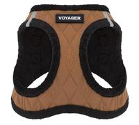 Harnais pour chien Voyager Step-In Plush by Best Pet Supplies - Harnais pour petits et moyens chiens, Tissu molletonné, Beige, size XL - Poitrine 52-58 cm