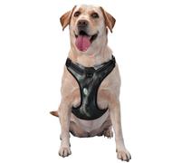 Harnais pour chiens de petite, moyenne et grande taille, réfléchissant et réglable avec boucles à dégagement rapide, chat noir solitaire