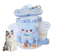 Harnais pour chiens - Laisse corde de traction | Harnais pour chien avec en peluche, sac à dos pour chien, harnais pour animal de compagnie, corde de promenade pour chien, fournitures pour