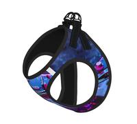 Harnais pour Chiot avec Joli Motif Guitare, réglable, avec Clips pour Laisse et Harnais d'éducation pour Animaux de Compagnie.