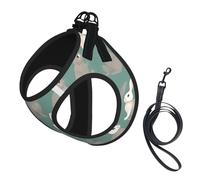 Harnais pour Chiots à Motifs de Lapins, réglable, avec Clips pour Laisse, et Gilet de Dressage pour Animaux de Compagnie