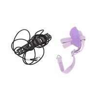 Harnais pour Oiseaux avec Ailes d'ange Mignonnes, Corde de Traction Confortable pour Perroquet Volant pour entraînement en Plein air, matériau en Polyester Durable et sûr, (Violette)