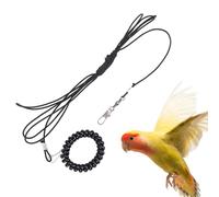 Harnais pour oiseaux, cacatoès, corde d'avion pour perroquet, corde d'avion polyvalente pour perroquets, harnais d'entraînement souple, corde de vol portable pour aras, perruches, cacatoès