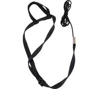 Harnais pour oiseaux Ligne ultra-légère corde d'envol réglable pour perroquet en extérieur -Jeu noir s