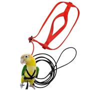 Harnais pour perroquet - Harnais pour oiseaux | Corde volante pour perroquet - Laisse de libération - 2 m (1 pièce) Corde d'extérieur anti-morsure | Laisse d'entraînement pour perroquets en toute