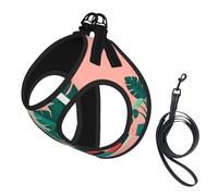 Harnais pour petit animal de compagnie - Petite taille, belle plante verte en pot, réglable, pour chats et chiens, parfait pour la promenade en plein air