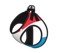 Harnais pour petit animal de compagnie - Petite taille, imprimé drapeau du Luxembourg réglable, pour chats et chiens, parfait pour la promenade en plein air