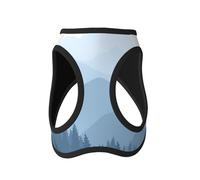 Harnais pour petit chien avec laisse, harnais bleu clair Mountain Dog