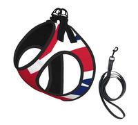 Harnais pour petit chien avec laisse - Motif drapeau britannique - Pour dressage et promenade