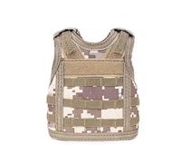 Harnais pour petits animaux de style militaire avec bretelles réglables en maille souple et confortable en nylon rembourré durable pour furet, cochon d'Inde, hamster, lapin, chaton, chiot