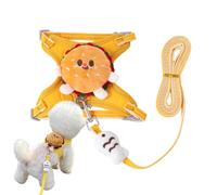 Harnais pour petits chiens anti-fuite, doux, anti-traction avec peluche | Ensemble de harnais pour chien moyen pour la promenade quotidienne et l'entraînement, les sorties de fin de semaine