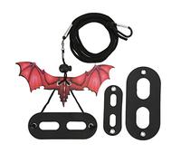 Harnais pour Petits Reptiles, Laisse réglable pour Dragon Barbu, Corde de Traction Douce et Confortable pour lézard, pour la Marche en Plein air, Hamsters, cochons d'Inde, en Cuir (Rouge)