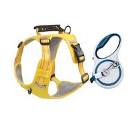 Harnais pour promenade de chiens - Gilet anti-fuite confortable avec sangle de poitrine réglable | Taille moyenne - pour extérieur, jardin, pelouse, famille, amis, promenade d'animaux de compagnie