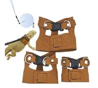 Harnais pour reptiles - Gilet de course avec laisse pour petits animaux, harnais pour petits animaux | Sangle en cuir PU réglable avec corde à tirer, sangle de dragon barbu