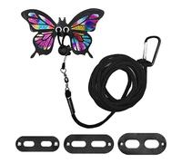 Harnais pour reptiles - Laisse confortable et réglable en cuir synthétique pour lézards, serpents et petits êtres vivants - Corde ailée anti-éclatement pour les lézards - Disponible en 3 tailles pour
