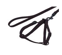 Harnais pour rongeurs en nylon avec laisse Nobby Pet Noir 1 m