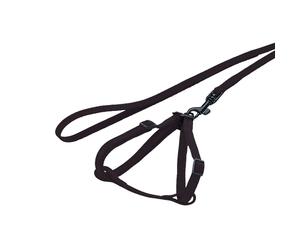 Harnais pour rongeurs en nylon avec laisse Nobby Pet Noir 1 m