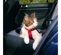 Trixie Harnais pour Voiture pour Chat Rouge 20-50 cm/15 mm