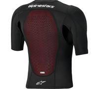 Alpinestars Bionic Plasma LT, veste protectrice à manches courte S Noir/Rouge Noir/Rouge