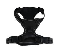 Harnais réfléchissant anti-traction pour chiens - Harnais tactique de style gilet pour grandes races (noir, M)