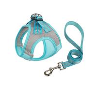 Harnais réfléchissant en nylon pour chien - Harnais et laisse pour chien, ensemble de laisse pour chien, fournitures flexibles et confortables pour animaux de compagnie, légers pour chiot, petit chat,