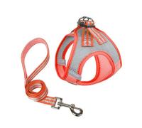 Harnais réfléchissant en nylon pour chien - Harnais et laisse pour chien, ensemble de laisse pour chien, fournitures flexibles et confortables pour animaux de compagnie, légers pour chiot, petit chat,