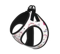 Harnais réfléchissant pour chien avec imprimé lama alpaga de dessin animé, harnais pour chiot, pour la marche et le dressage