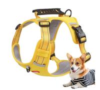 Harnais réfléchissant pour chien, harnais pour chiens,Sangle de poitrine pour animaux de compagnie avec boucle - Support de harnais pour chien en plein air, laisses arrière de poitrine pour animaux de