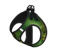 Harnais réfléchissant pour chien - Taille S - Motif grenouille - Motif arbre - Pour l'extérieur et la promenade du chien