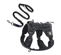 Harnais réfléchissant pour chiot avec gilet rembourré pour la plupart des chiens, contrôle facile, gilet respirant en maille pour toutes les saisons
