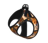 Harnais réfléchissant pour petit chien et chat avec imprimé renard