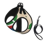 Harnais réfléchissant réglable pour chats, chiens et petits animaux de compagnie, gilet de marche en maille douce et respirante avec laisse anti-évasion