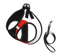 Harnais réfléchissant réglable pour chien, harnais de promenade respirant avec accessoires, laisse pour taekwondo, sûr, antidérapant, anti-fuite, harnais pour chiot, chat, taille M