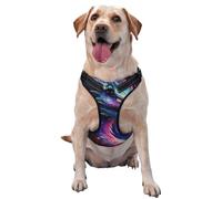 Harnais réfléchissant réglable pour chien Motif dragon coloré