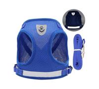Harnais réfléchissant respirant pour chien, design rafraîchissant, sangle de poitrine réglable pour la promenade des animaux de compagnie, équipement réfléchissant pour chien