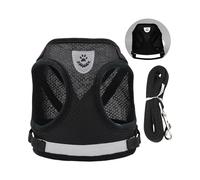 Harnais réfléchissant respirant pour chien, design rafraîchissant, sangle de poitrine réglable pour promener votre animal de compagnie, équipement de plein air, gilet réfléchissant pour chien