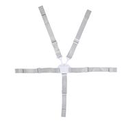 Harnais Réglable à 5 Points, Ceinture de sécurité pour bébé avec Boucle, Bandoulière Robuste Pliable pour Poussette, Chaise Haute (Bracelet bouton blanc 5 points