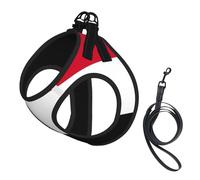 Harnais réglable en maille respirante avec drapeau de la République arabe syrienne pour chiens de petite et moyenne taille S-L