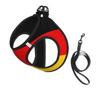 Harnais réglable en maille respirante pour chiens de petite et moyenne taille S-L Motif drapeau allemand