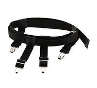 Harnais réglable en nylon pour homme et femme avec porte-jarretelles et clips métalliques, Noir , taille unique